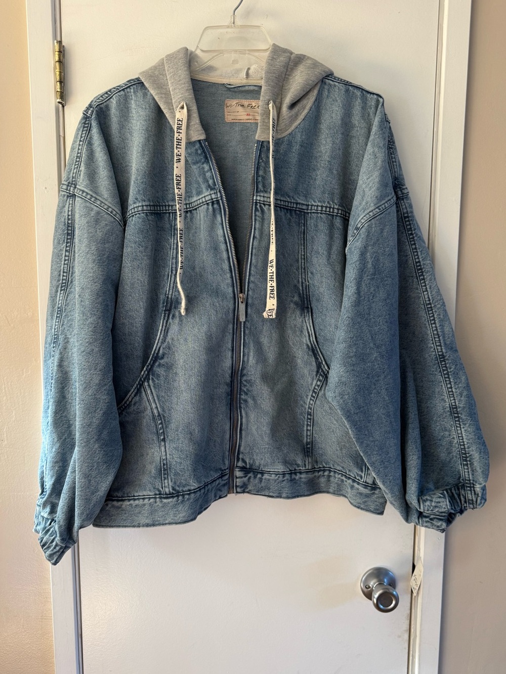 Free People We The Free Iggy Hooded Denim Jacket - Picture 3 of 8